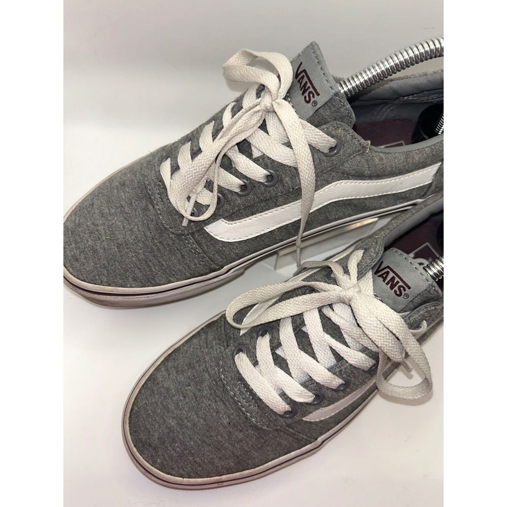 Vans Ward Low Top Heathered Grey Jersey Skate Shoes Womens 9 Mens 7.5 - Picture 4 of 11
